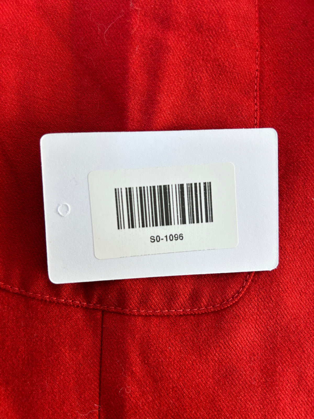 Blazer rosso in twill vintage – Donna Taglia L