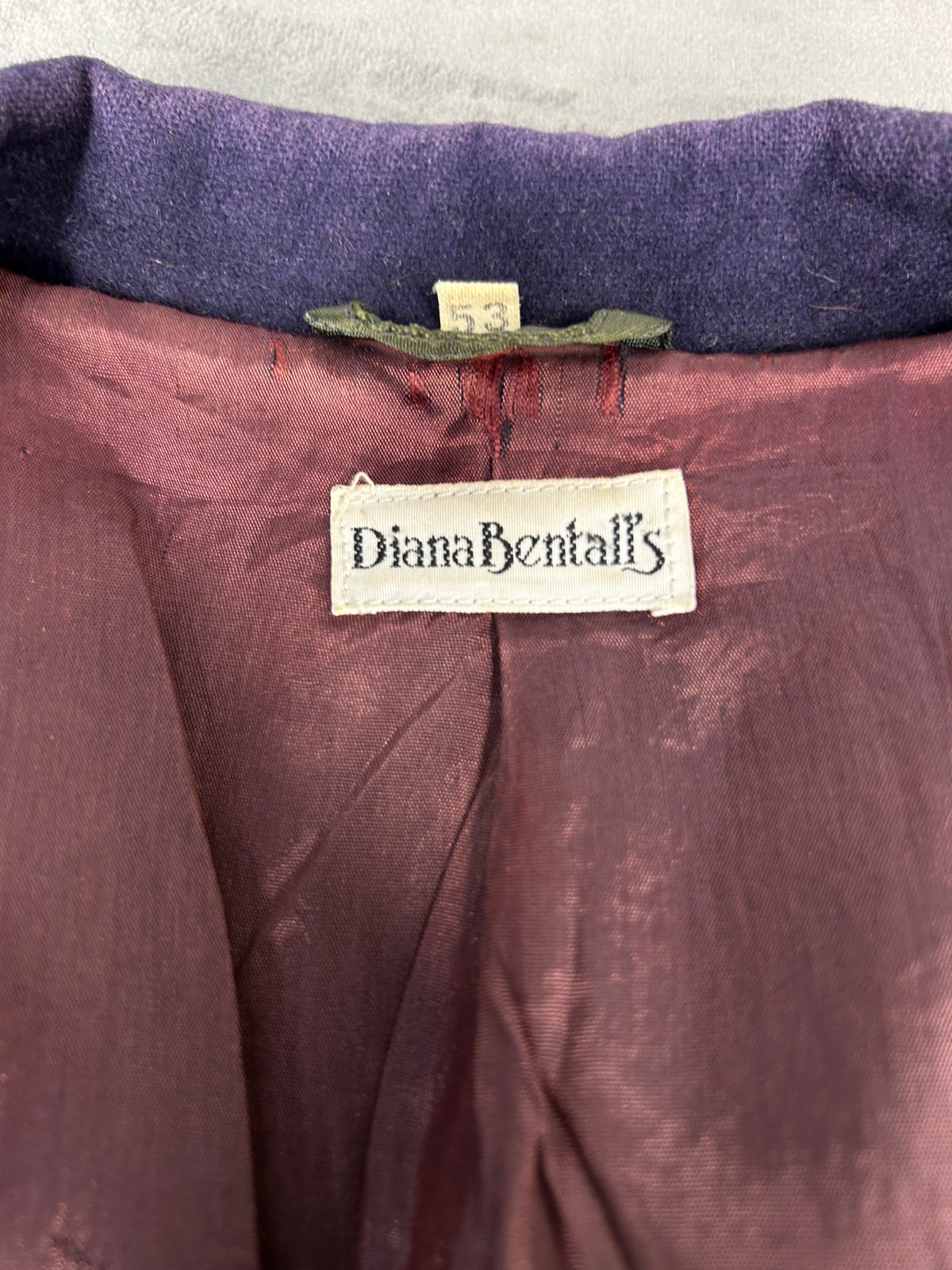 Blazer viola in lana Diana Bentall's vintage – Donna Taglia L