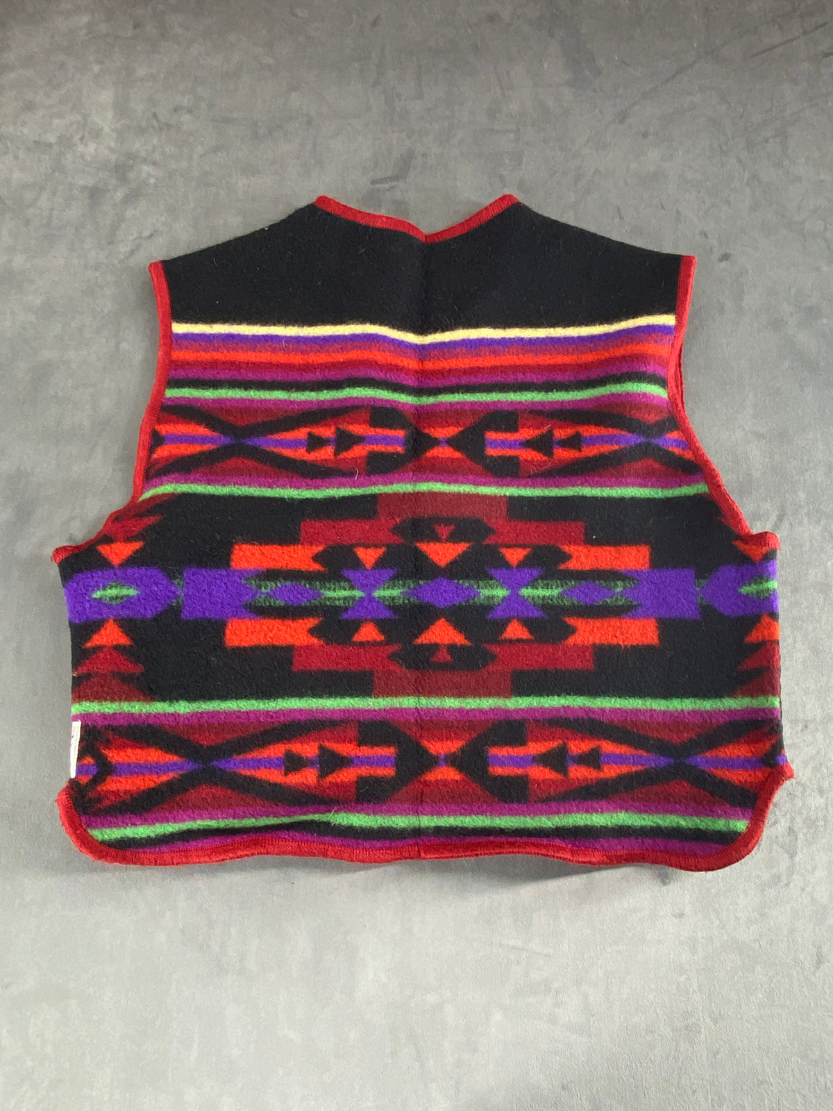 Gilet in lana a fantasia etnica Anthology vintage – Uomo Taglia M (IT 48)
