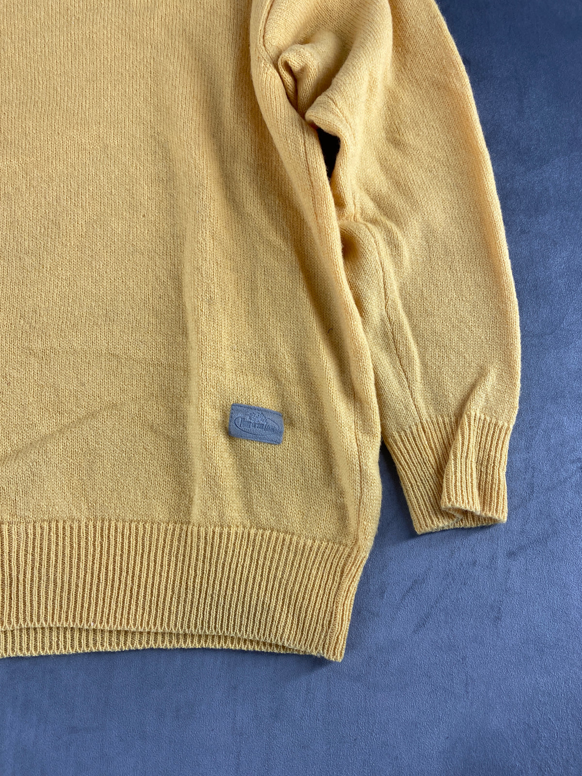 Maglione girocollo lana Fruit of the Loom senape vintage – Donna Taglia L