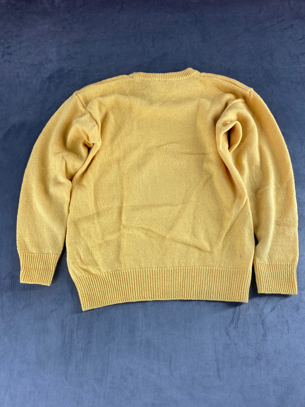 Maglione girocollo lana Fruit of the Loom senape vintage – Donna Taglia L