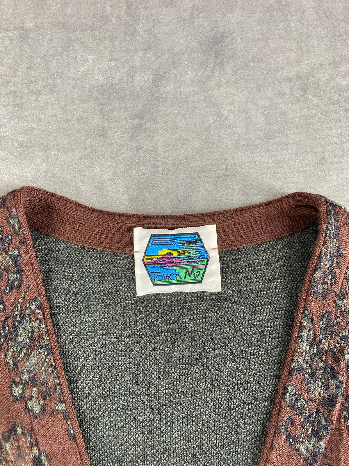 Gilet paisley marrone Touch Me vintage – Uomo Taglia M