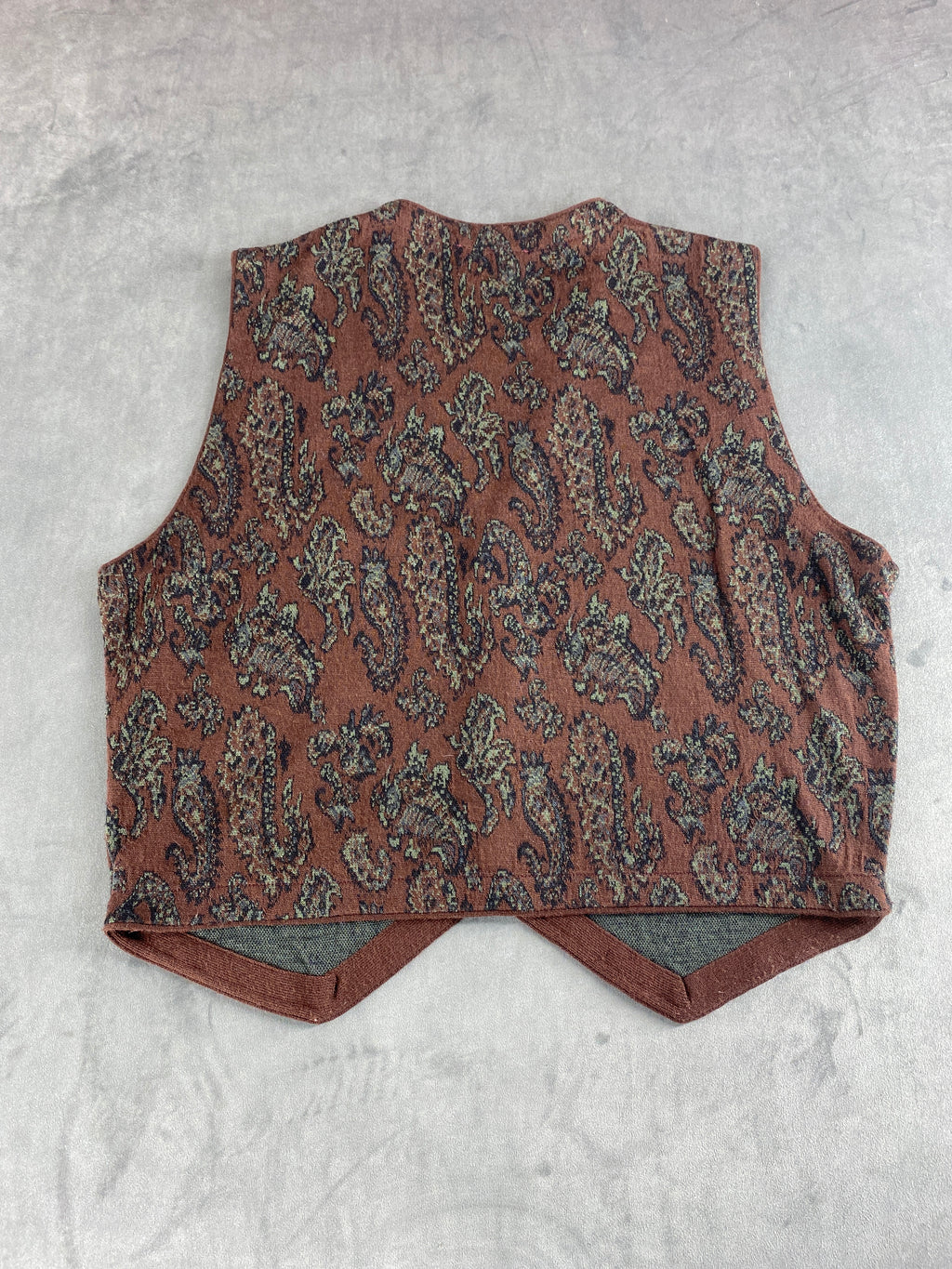 Gilet paisley marrone Touch Me vintage – Uomo Taglia M