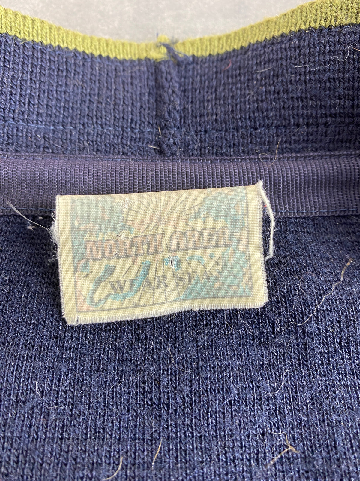 Cardigan in maglia blu navy North Area vintage – Uomo Taglia L