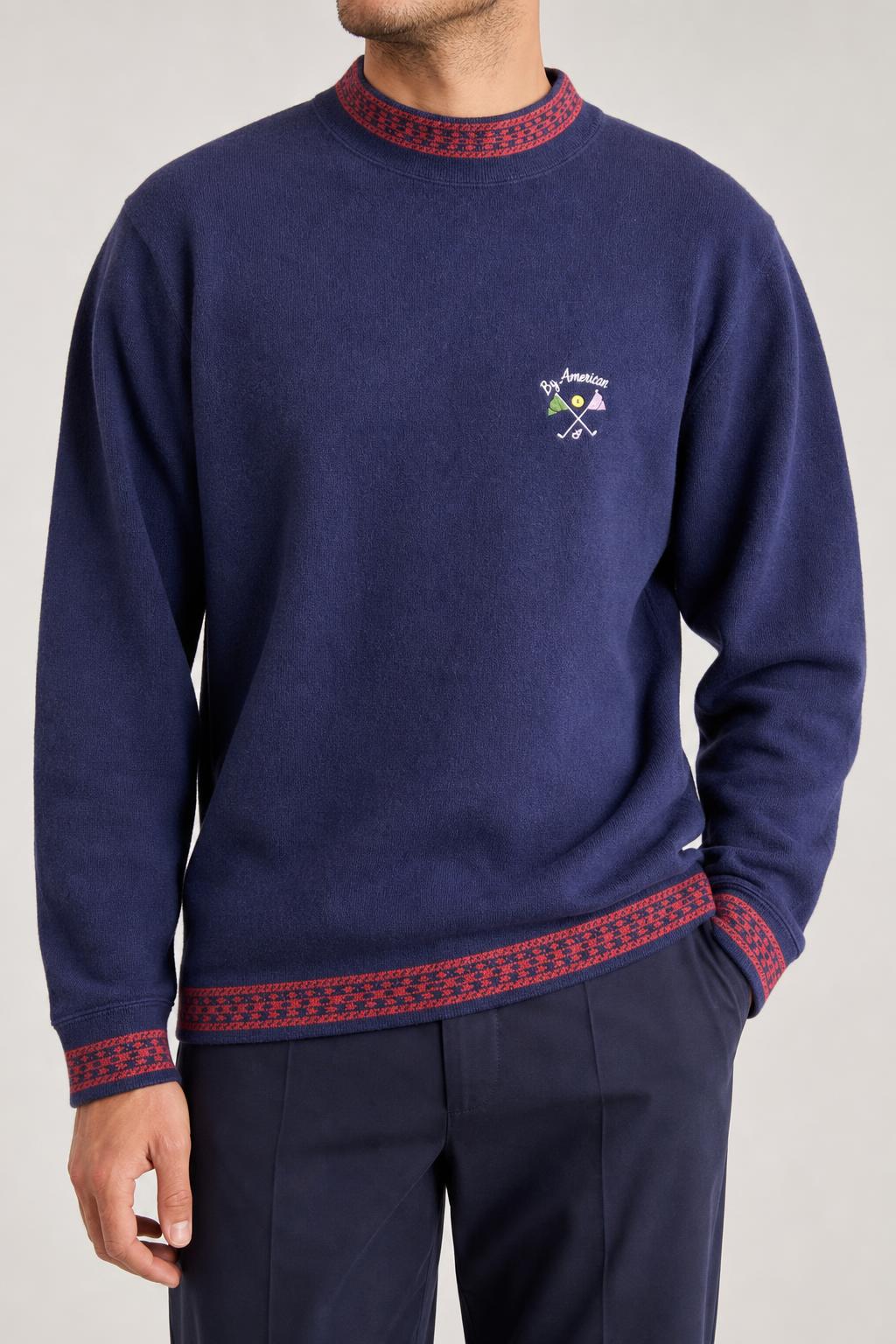 Maglione girocollo blu navy By American vintage – Uomo Taglia XL