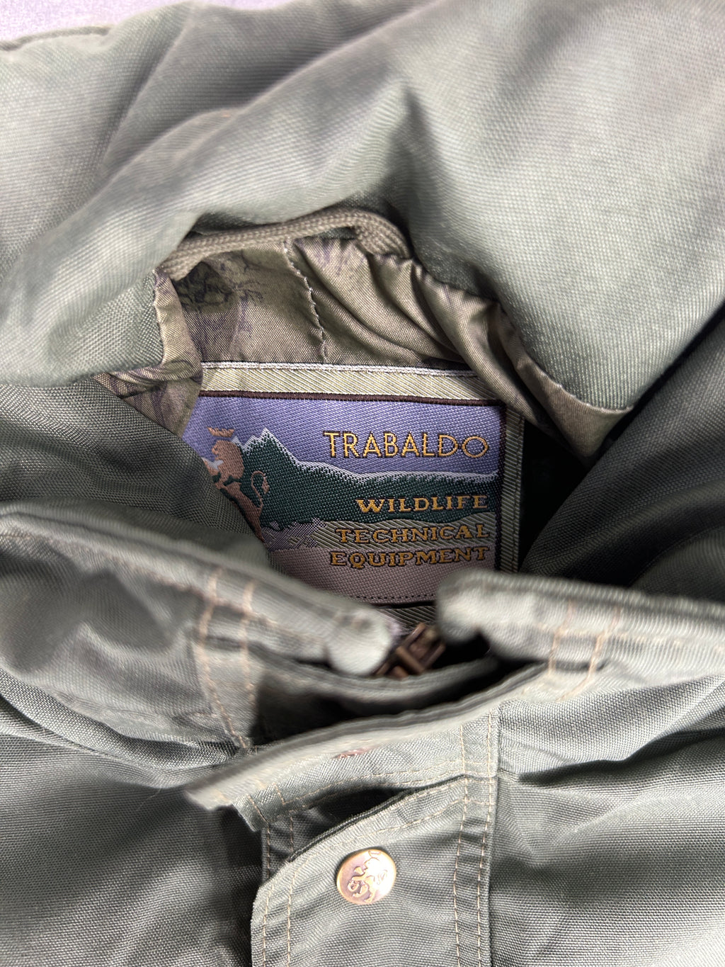Field jacket Trabaldo verde militare vintage – Uomo Taglia L