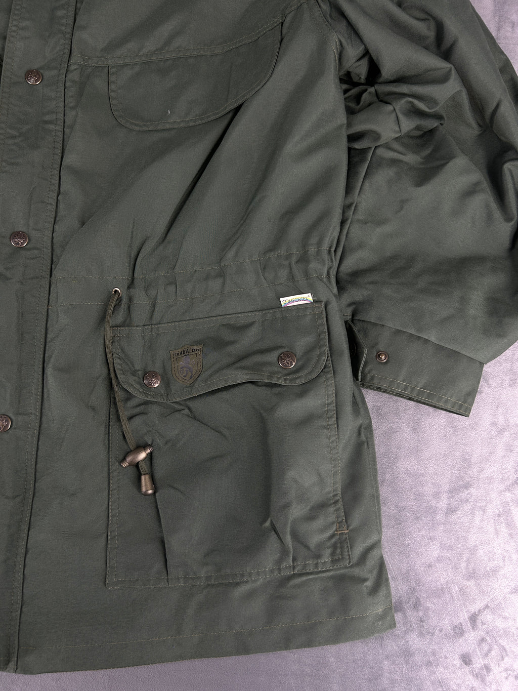 Field jacket Trabaldo verde militare vintage – Uomo Taglia L