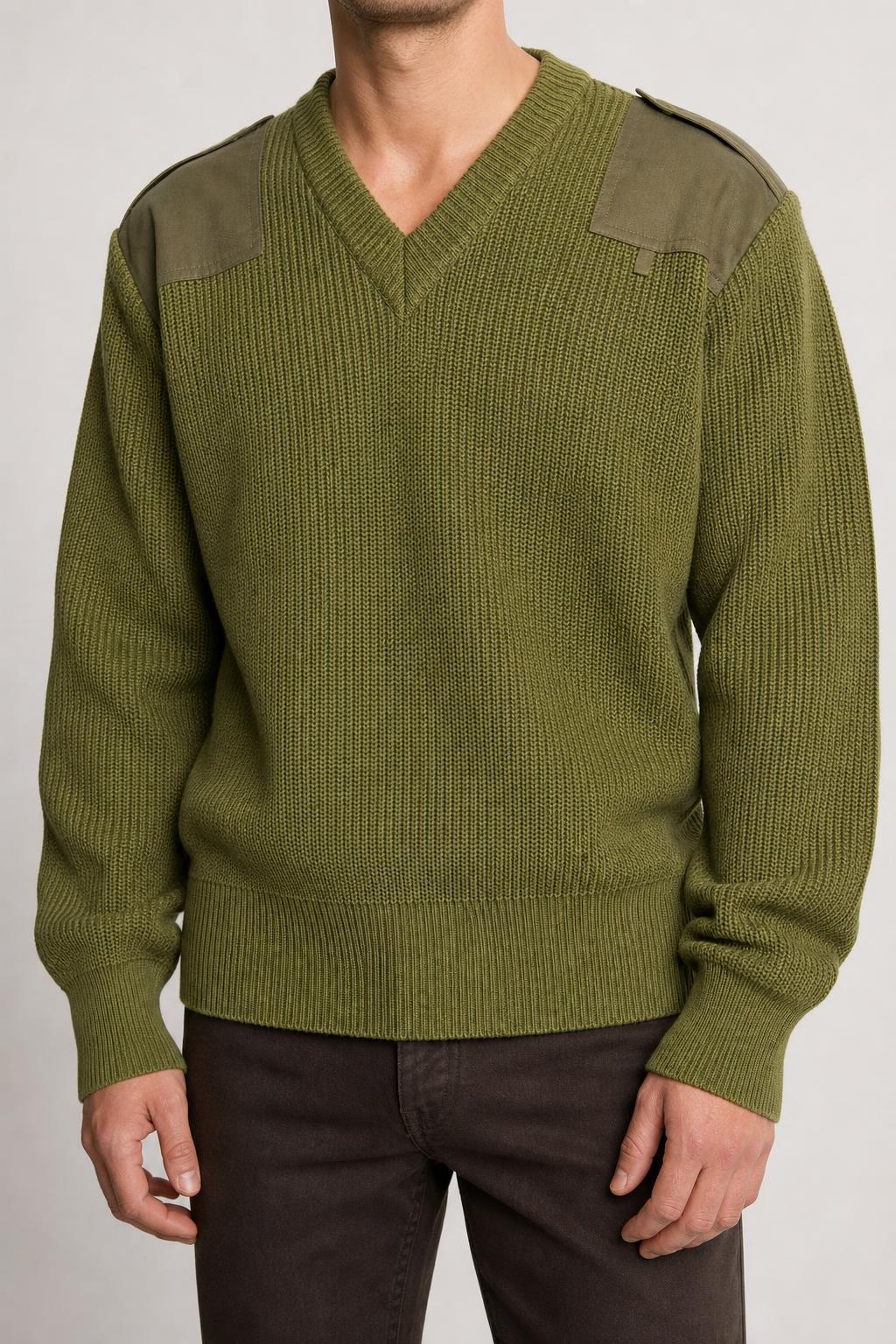 Maglione militare commando verde vintage – Uomo Taglia S