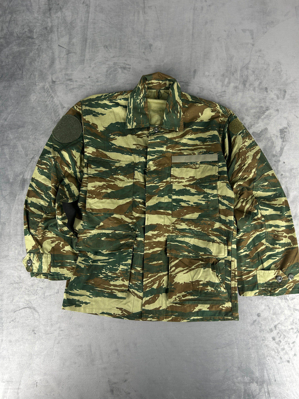 Giacca militare mimetica vegetato greco vintage – Uomo Taglia M