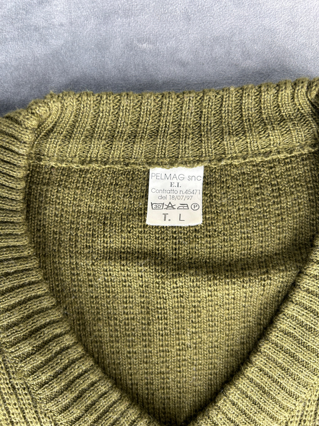 Maglione militare commando verde vintage – Uomo Taglia L