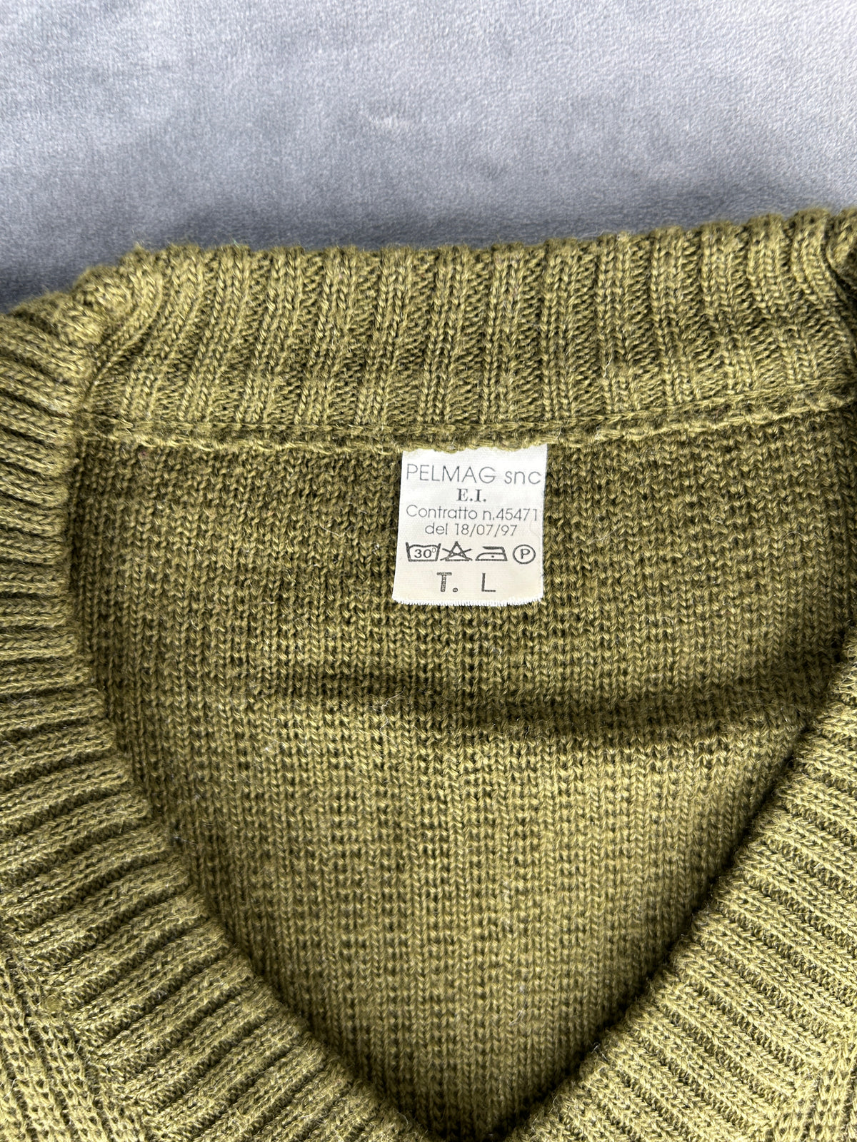 Maglione militare commando verde vintage – Uomo Taglia L