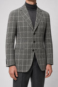 Blazer principe di Galles grigio finestrato in lana vintage – Uomo Taglia L