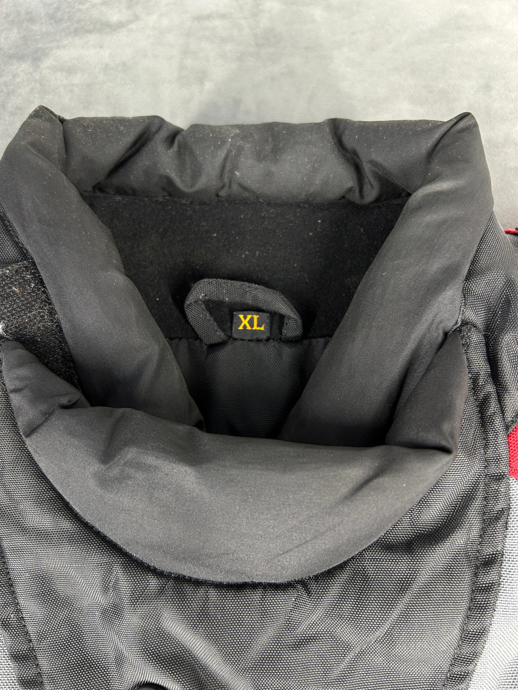 Giacca da moto IXS rosso e nero vintage – Uomo Taglia XL