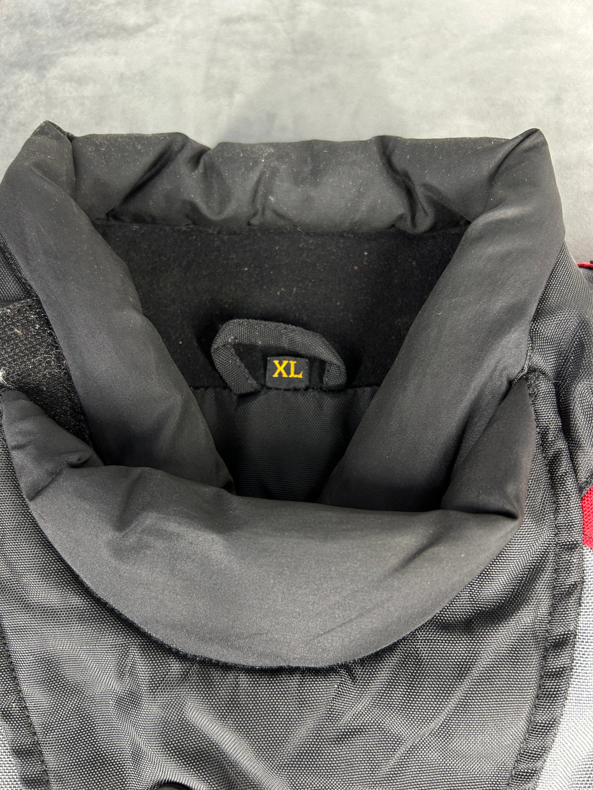 Giacca da moto IXS rosso e nero vintage – Uomo Taglia XL