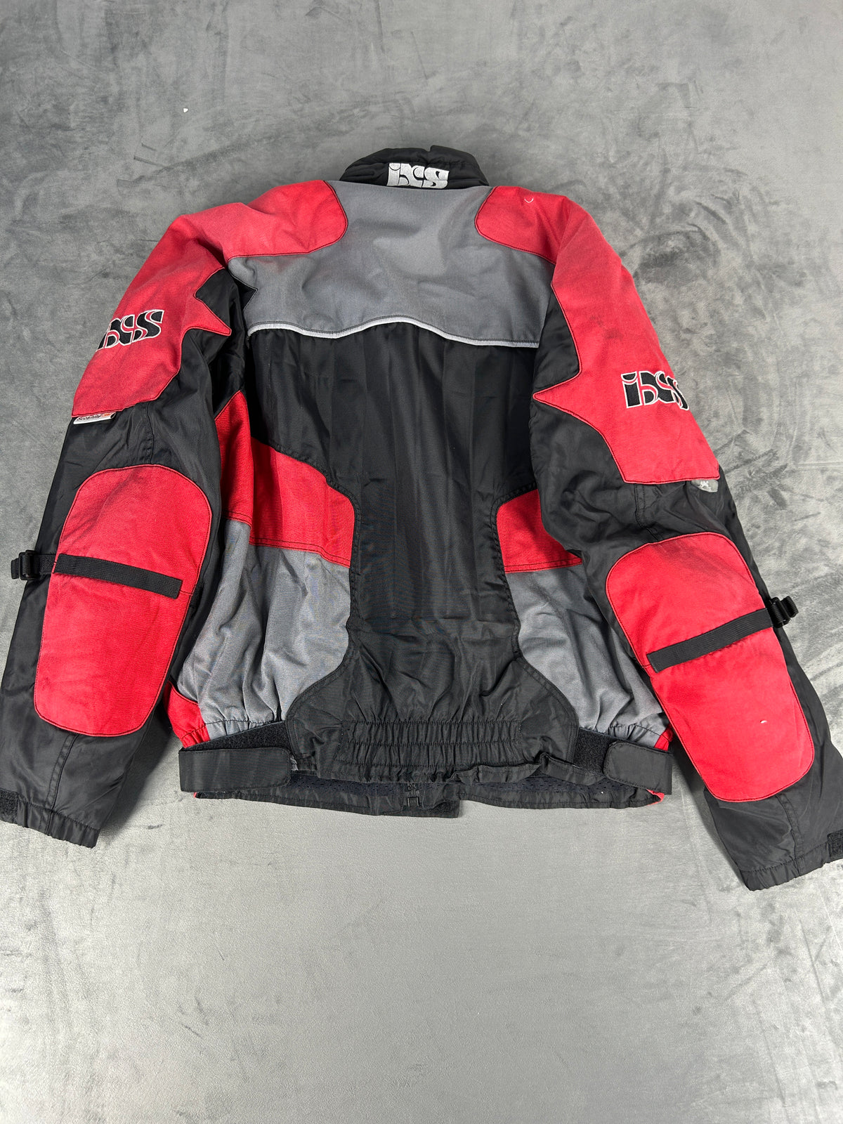 Giacca da moto IXS rosso e nero vintage – Uomo Taglia XL