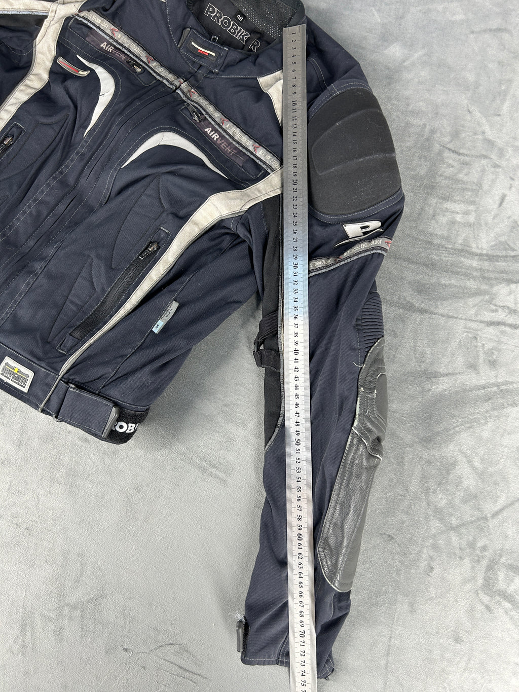 Giacca da moto Probiker blu navy vintage – Uomo Taglia L