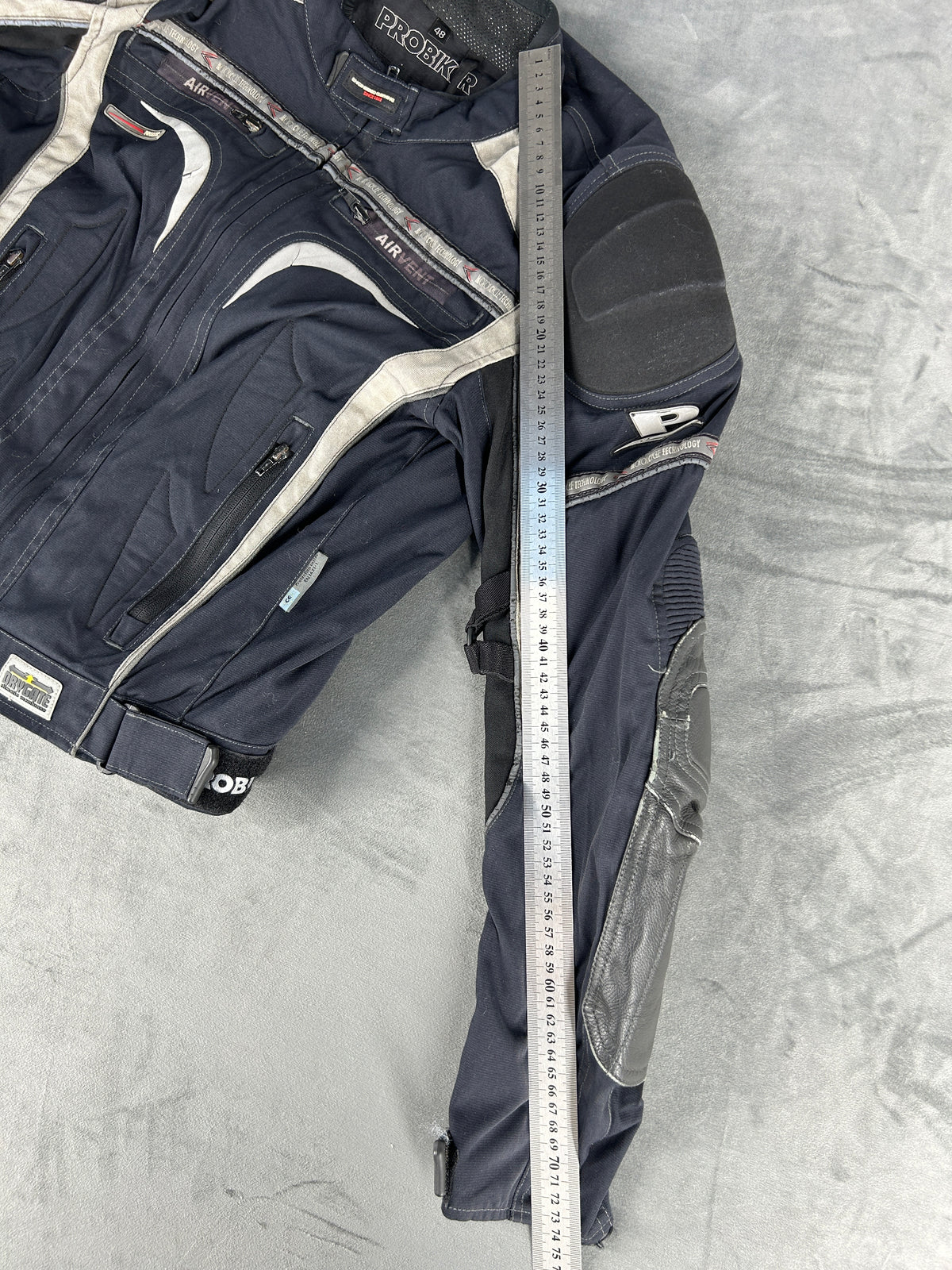 Giacca da moto Probiker blu navy vintage – Uomo Taglia L