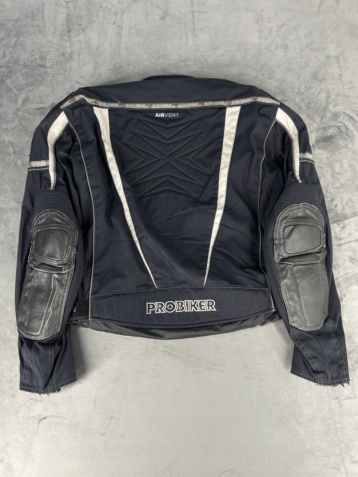 Giacca da moto Probiker blu navy vintage – Uomo Taglia L