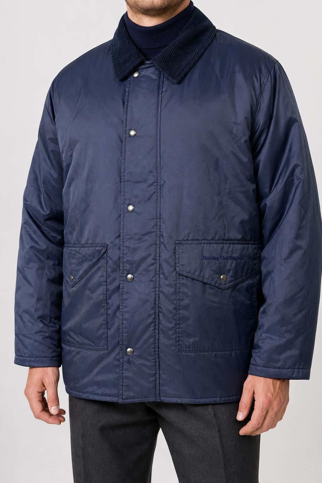 Giacca trapuntata blu navy Swingster vintage – Uomo Taglia M