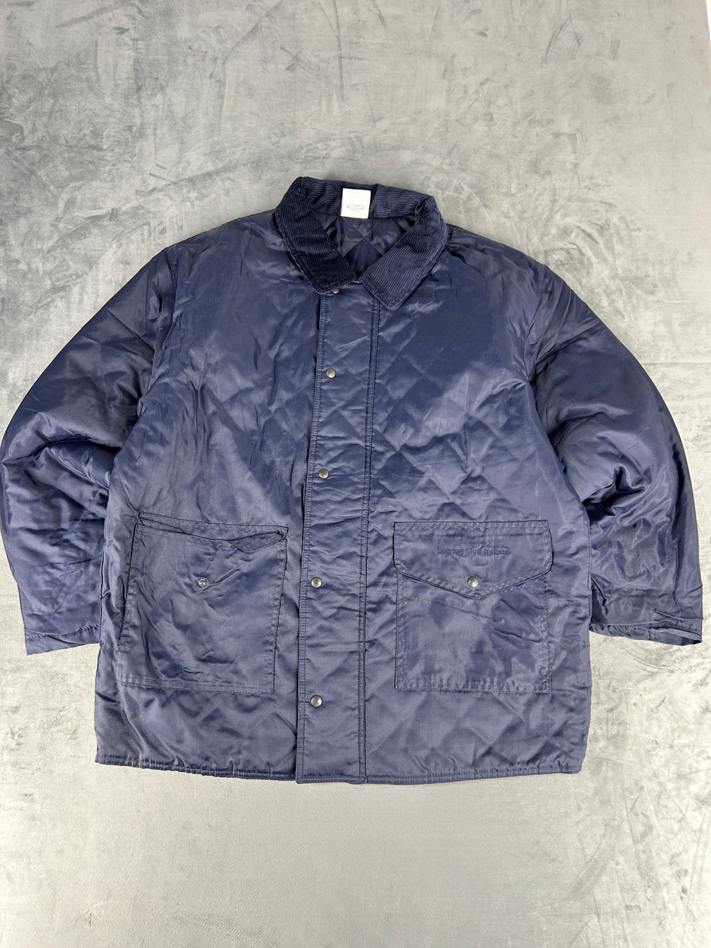 Giacca trapuntata blu navy Swingster vintage – Uomo Taglia M