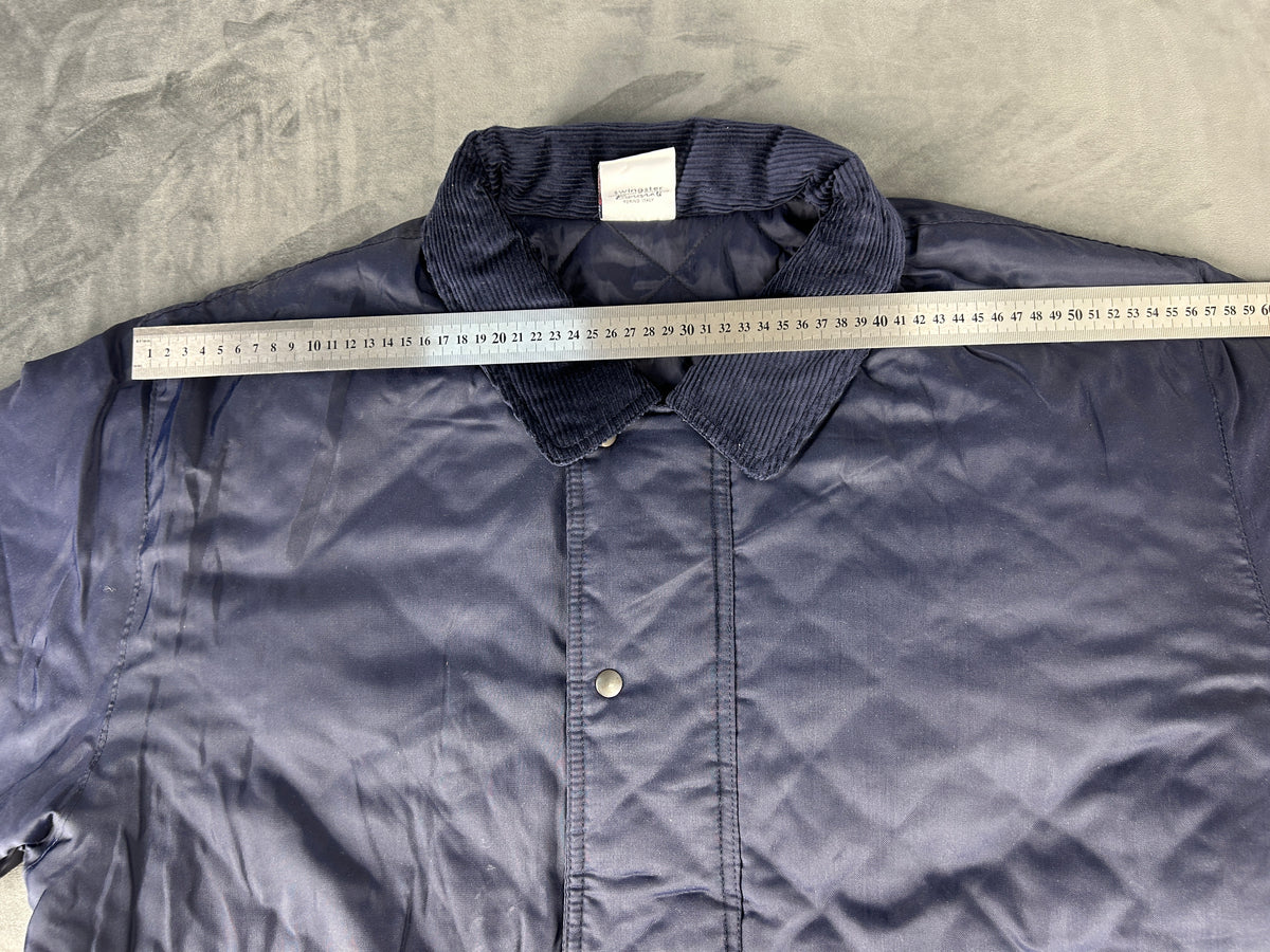 Giacca trapuntata blu navy Swingster vintage – Uomo Taglia M