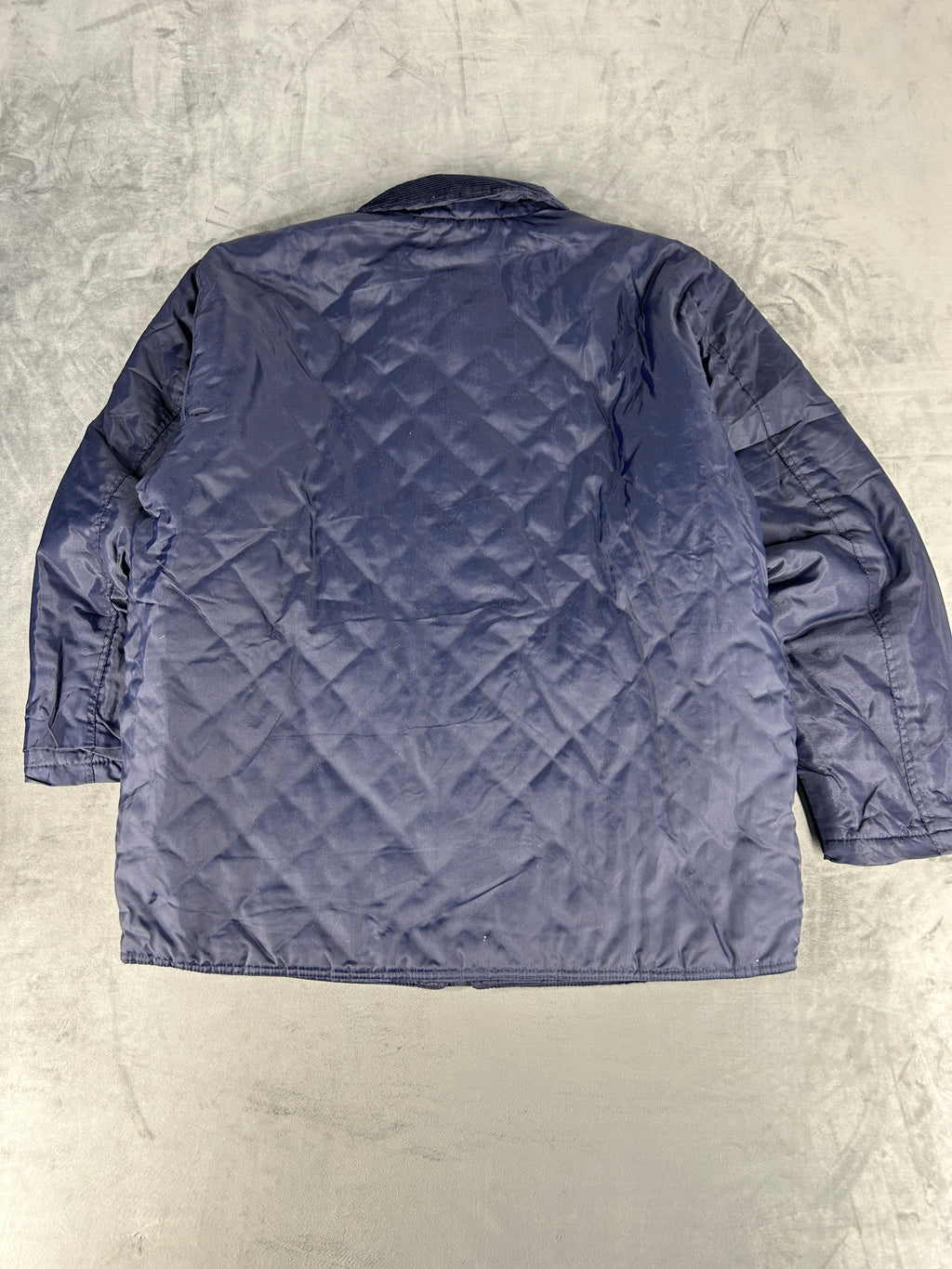 Giacca trapuntata blu navy Swingster vintage – Uomo Taglia M