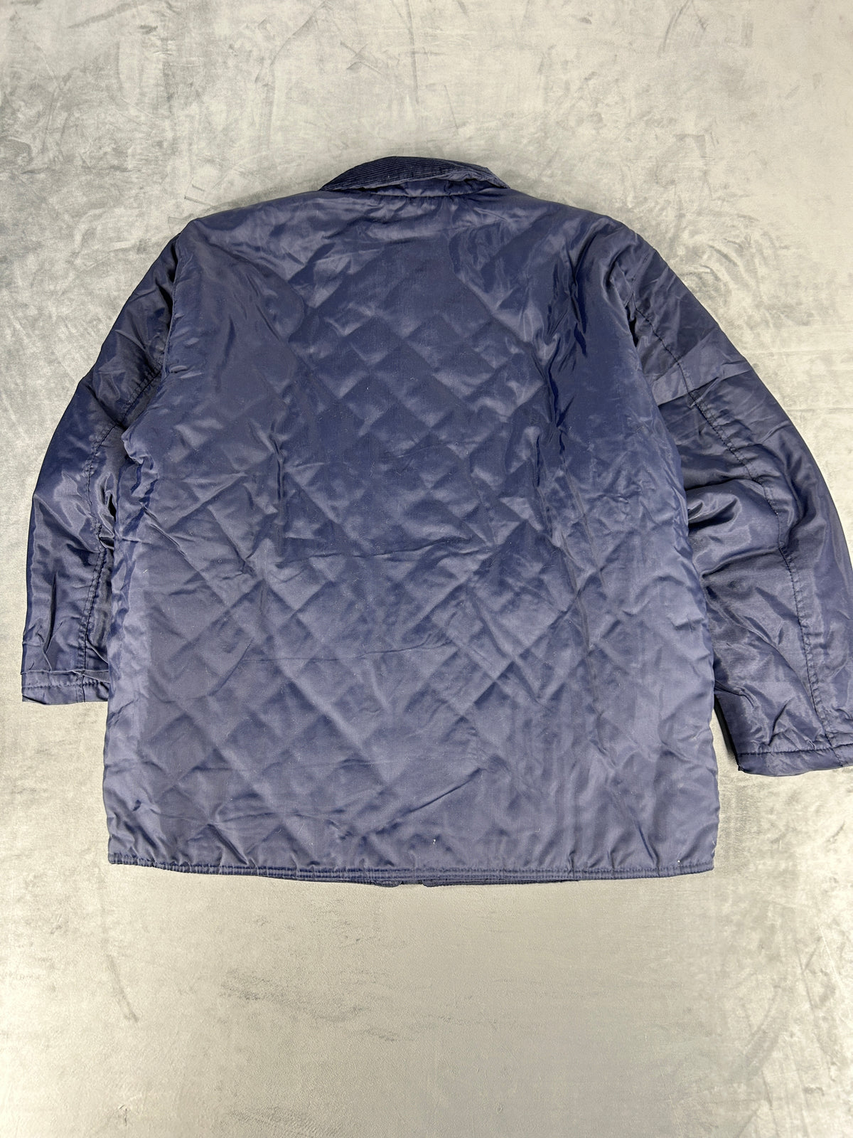 Giacca trapuntata blu navy Swingster vintage – Uomo Taglia M