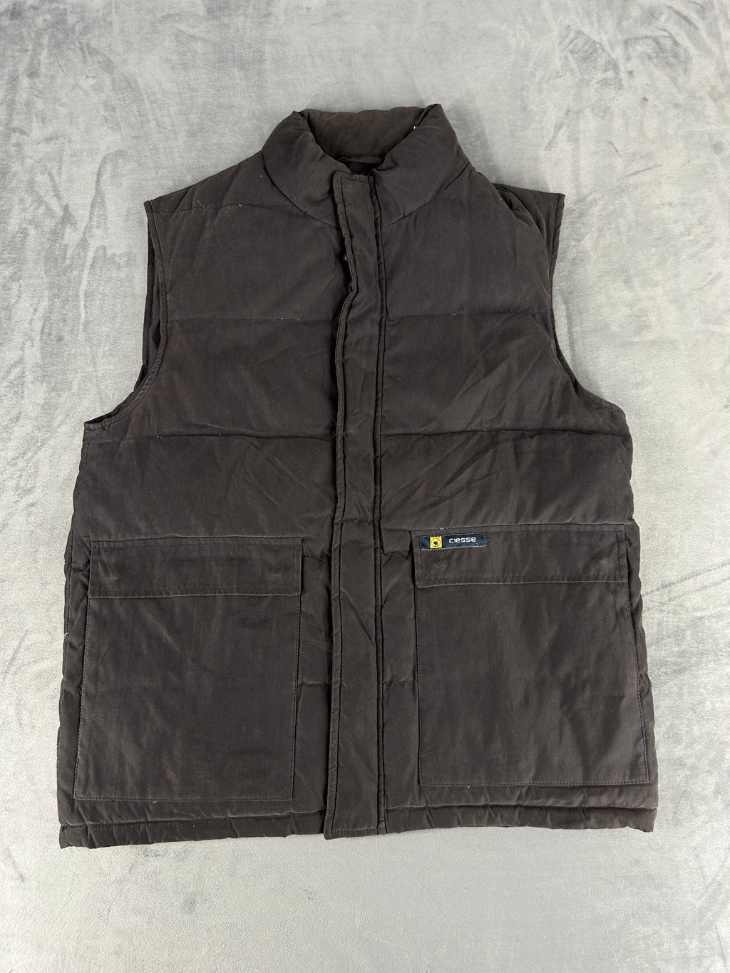 Gilet imbottito marrone Ciesse vintage – Uomo Taglia L