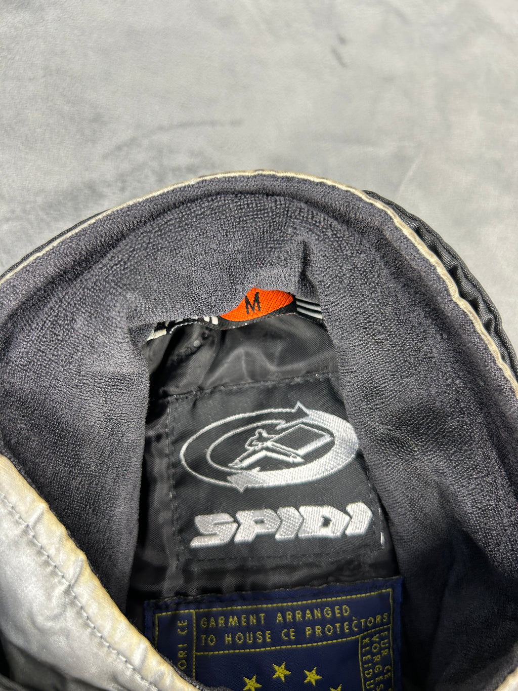 Giacca da moto Spidi rosso e nero vintage – Uomo Taglia L