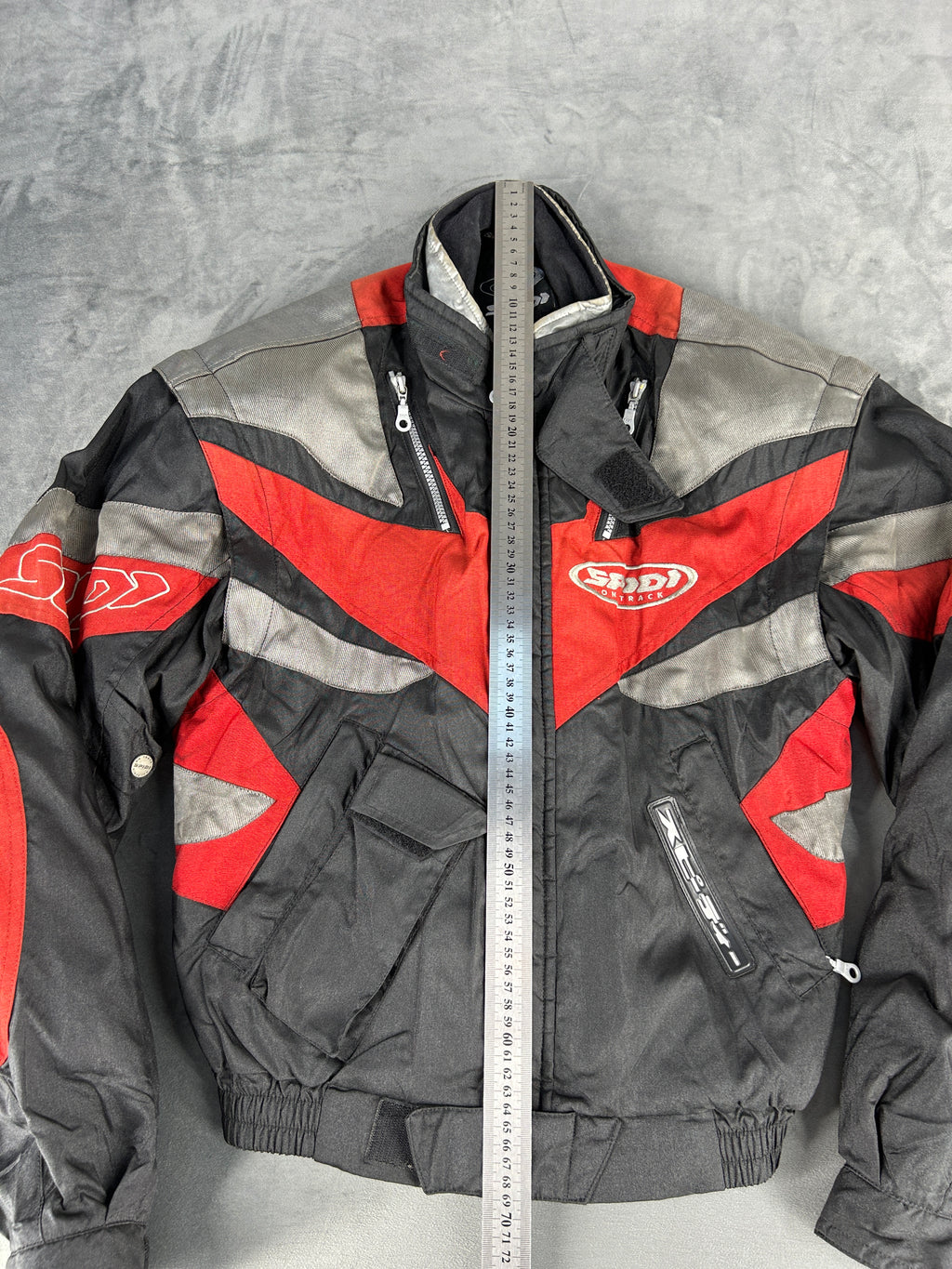 Giacca da moto Spidi rosso e nero vintage – Uomo Taglia L