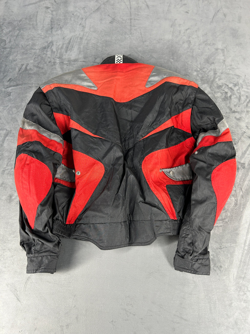 Giacca da moto Spidi rosso e nero vintage – Uomo Taglia L