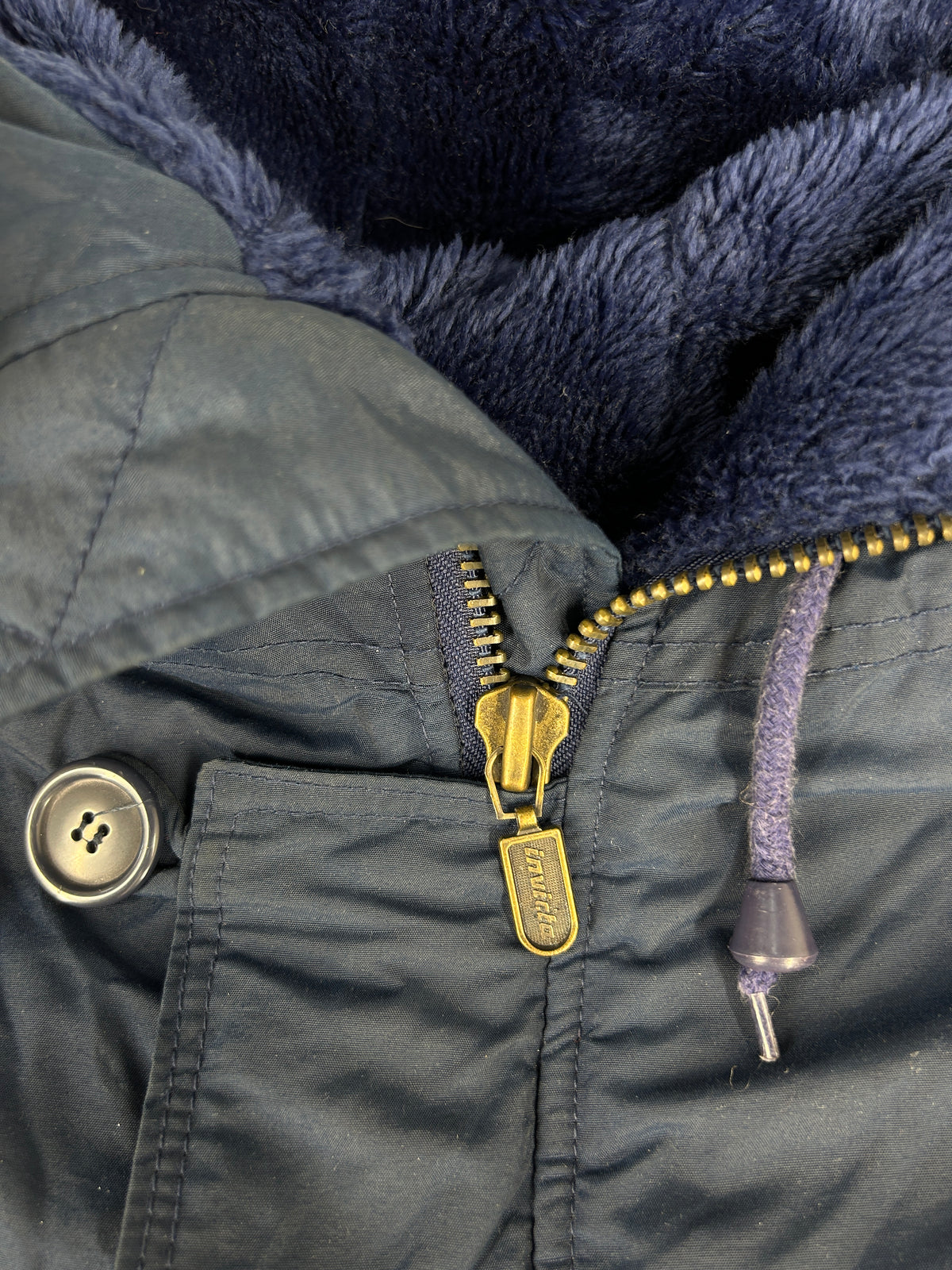 Parka imbottito blu navy Invicta vintage – Uomo Taglia 2XL