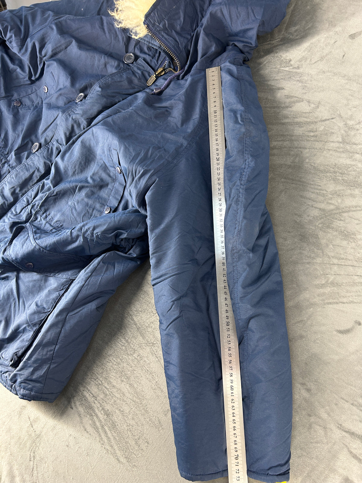 Parka imbottito blu navy Invicta vintage – Uomo Taglia 2XL