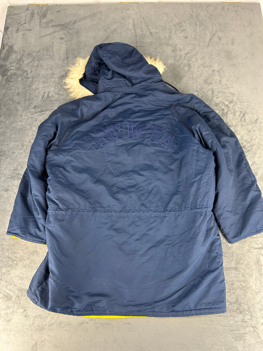 Parka imbottito blu navy Invicta vintage – Uomo Taglia 2XL