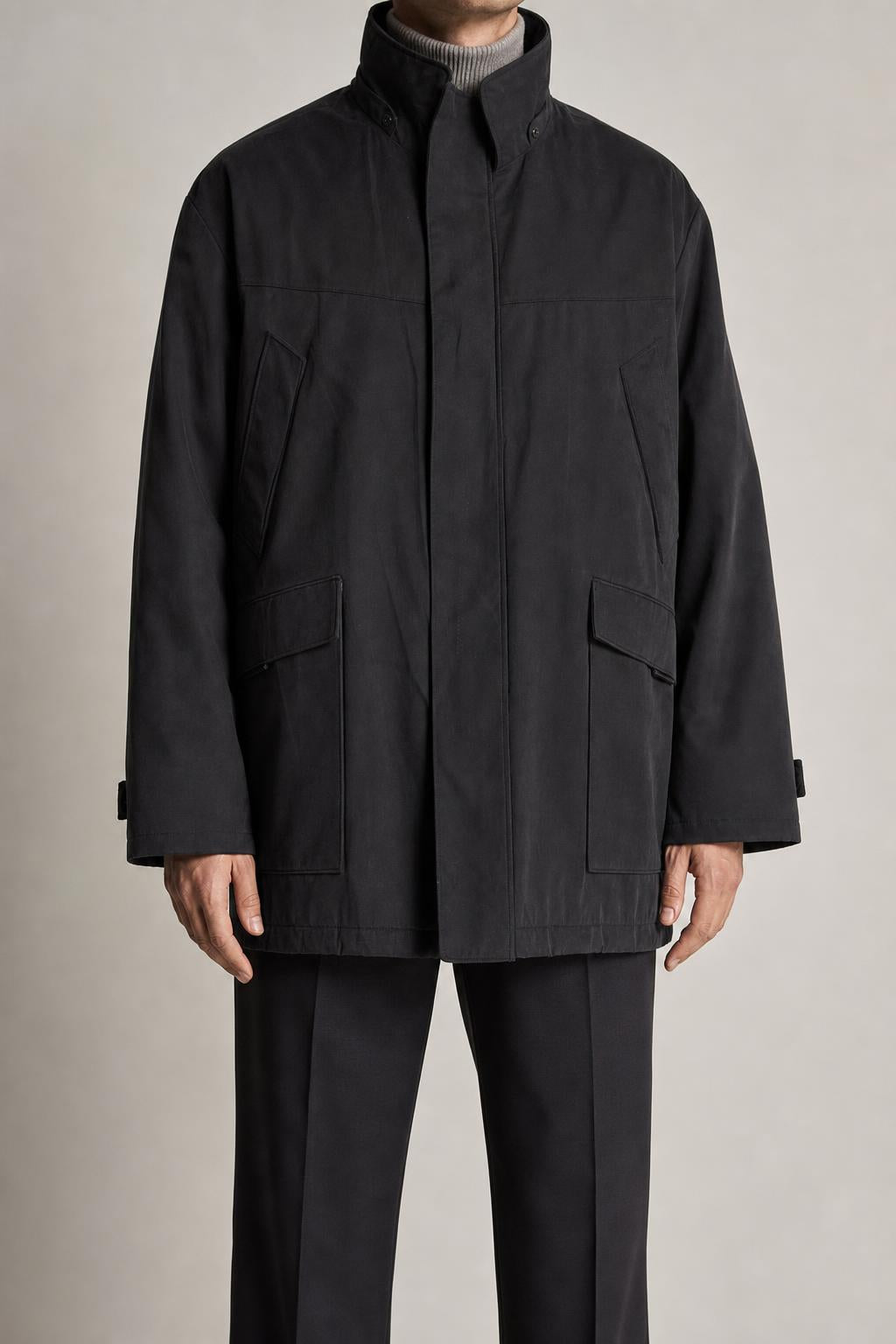 Soprabito imbottito nero Wampum vintage – Uomo Taglia XL