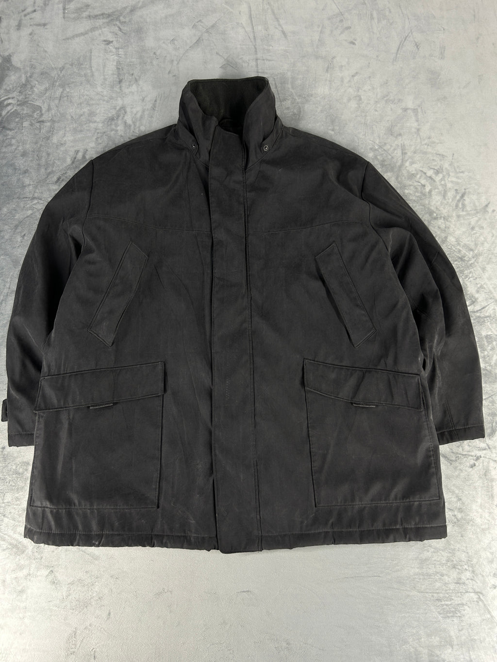 Soprabito imbottito nero Wampum vintage – Uomo Taglia XL