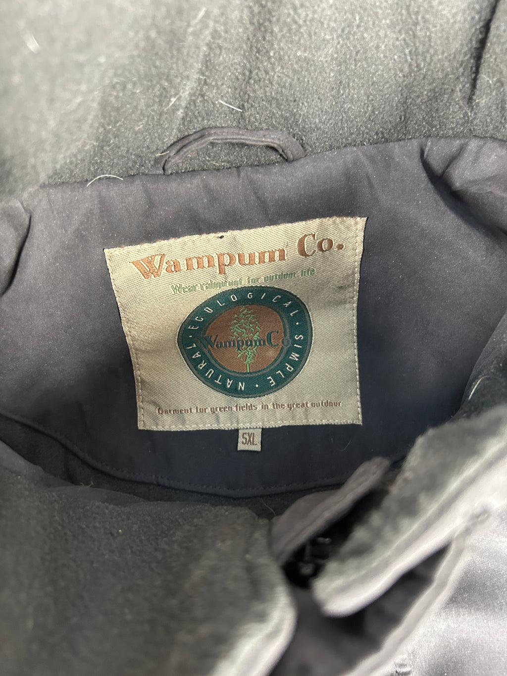 Soprabito imbottito nero Wampum vintage – Uomo Taglia XL