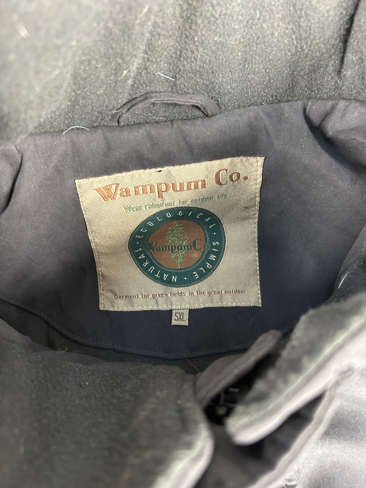 Soprabito imbottito nero Wampum vintage – Uomo Taglia XL