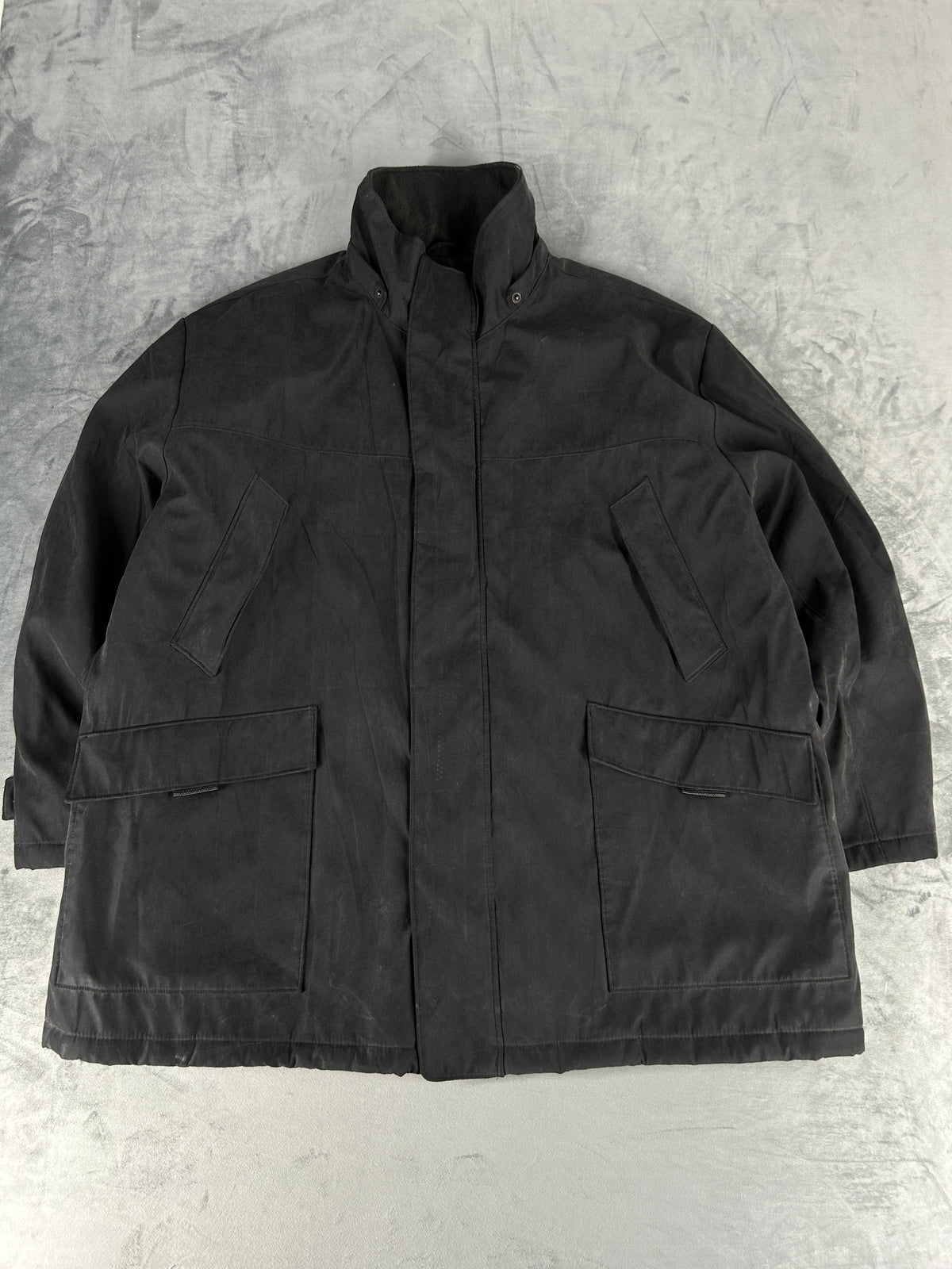Soprabito imbottito nero Wampum vintage – Uomo Taglia XL
