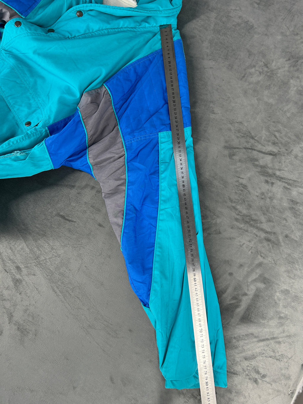 Giacca a vento azzurra e blu vintage anni 90 – Uomo Taglia L