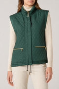 Gilet imbottito verde reversibile vintage – Donna Taglia L