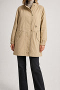 Giaccone beige collo e fodera in pile vintage – Donna Taglia L