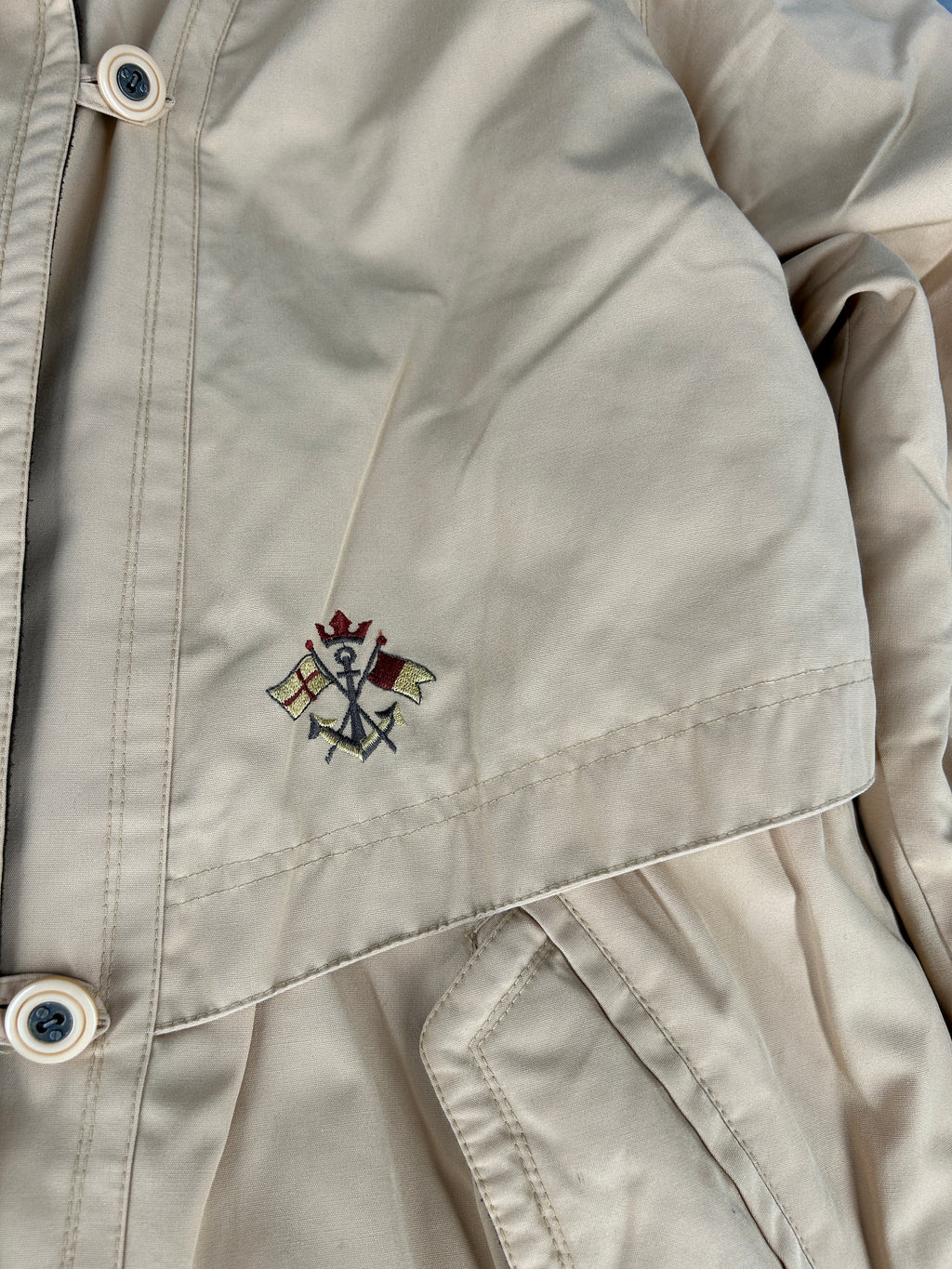 Giaccone beige collo e fodera in pile vintage – Donna Taglia L
