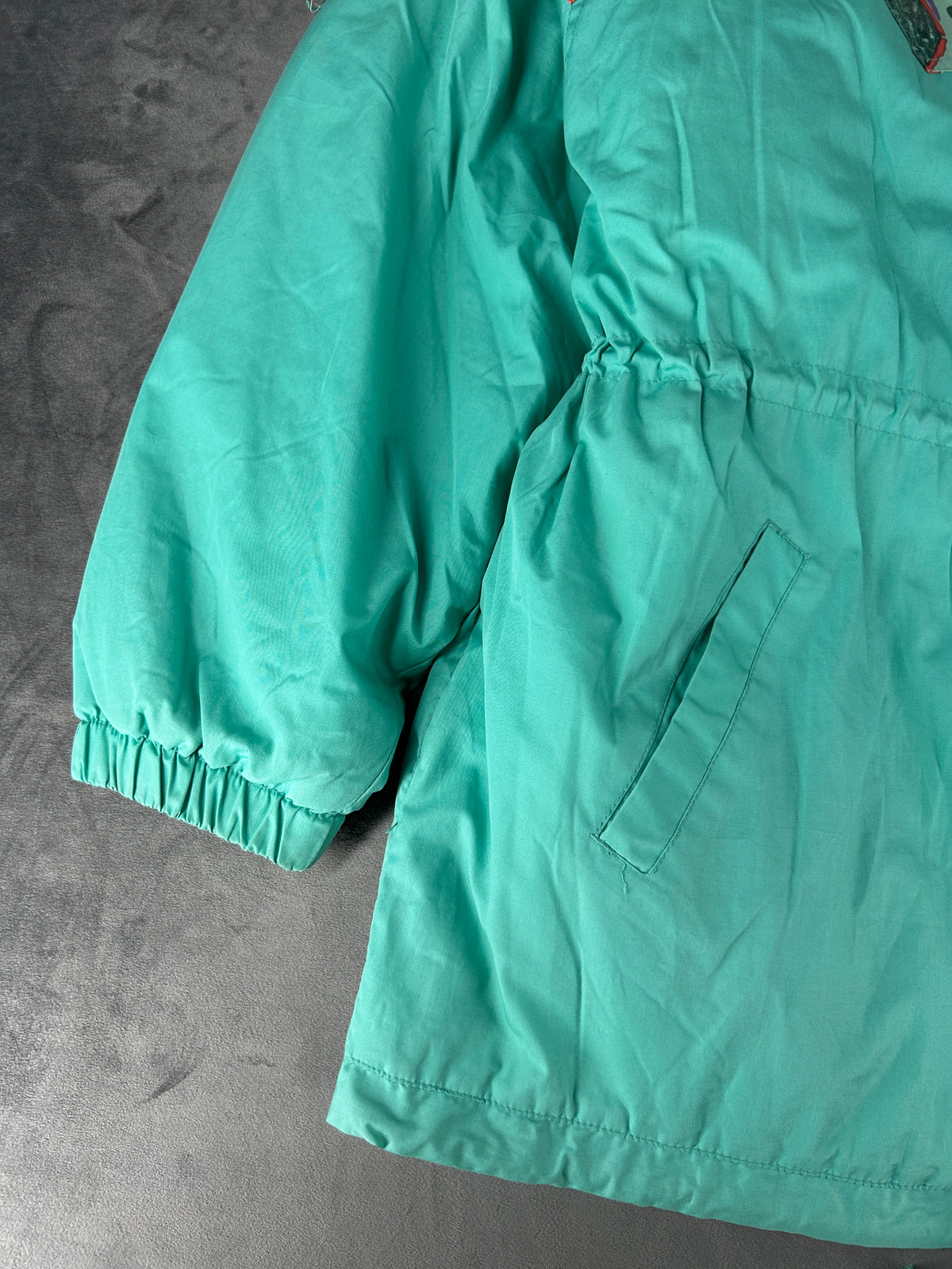 Giaccone imbottito verde acqua vintage anni 90 – Donna Taglia L