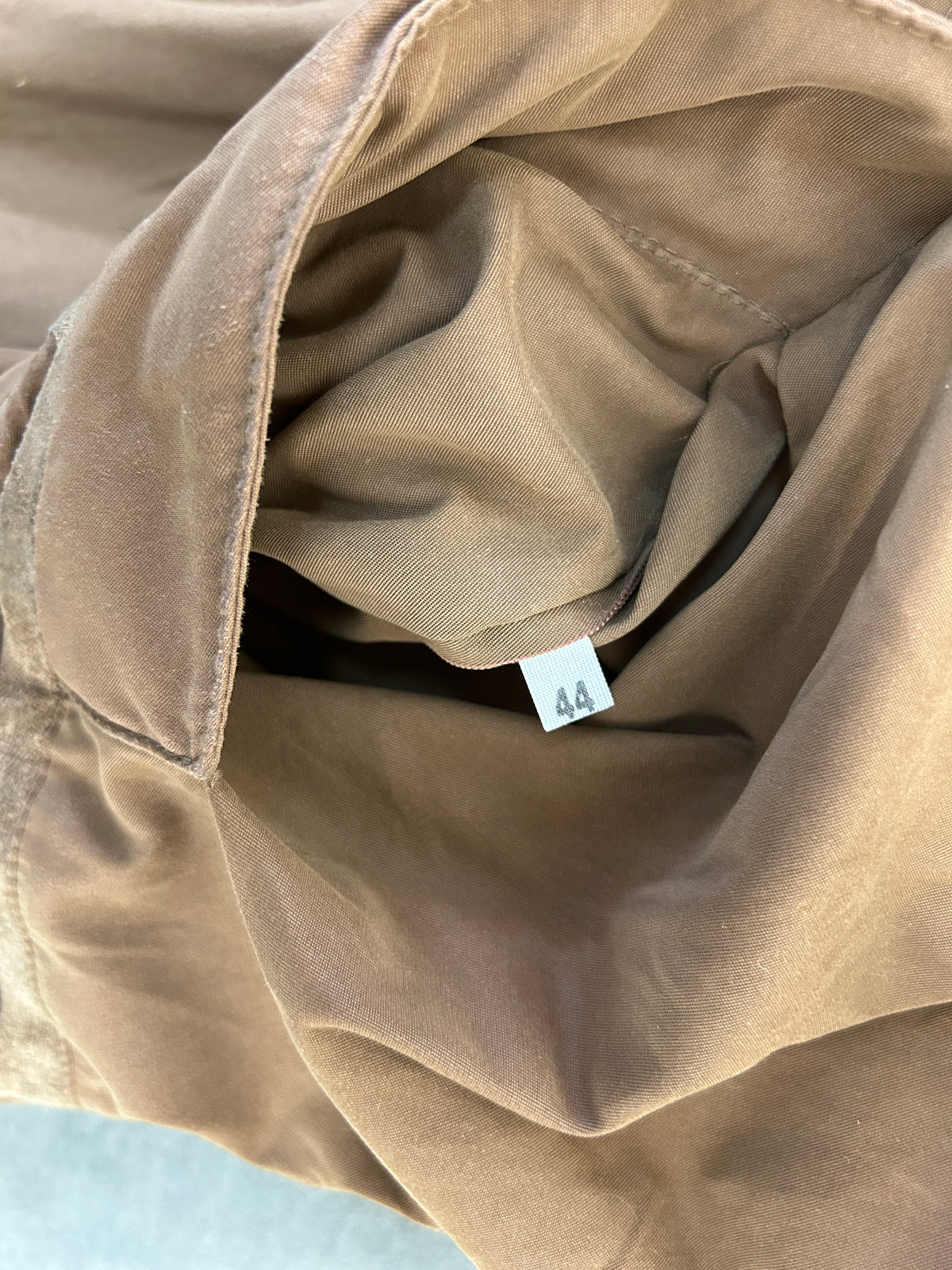 Parka cammello Mazzi collo in pelliccia vintage – Donna Taglia L