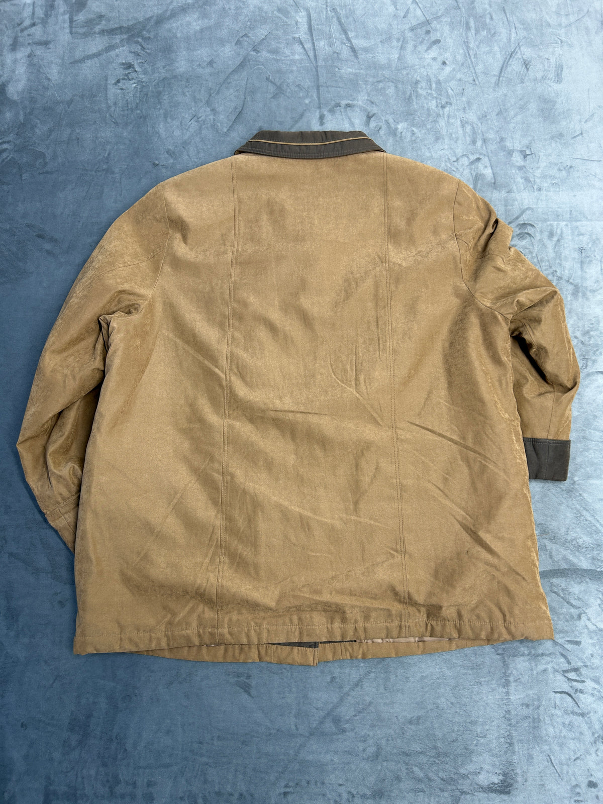 Giaccone effetto camoscio beige Lebek vintage – Donna Taglia XL