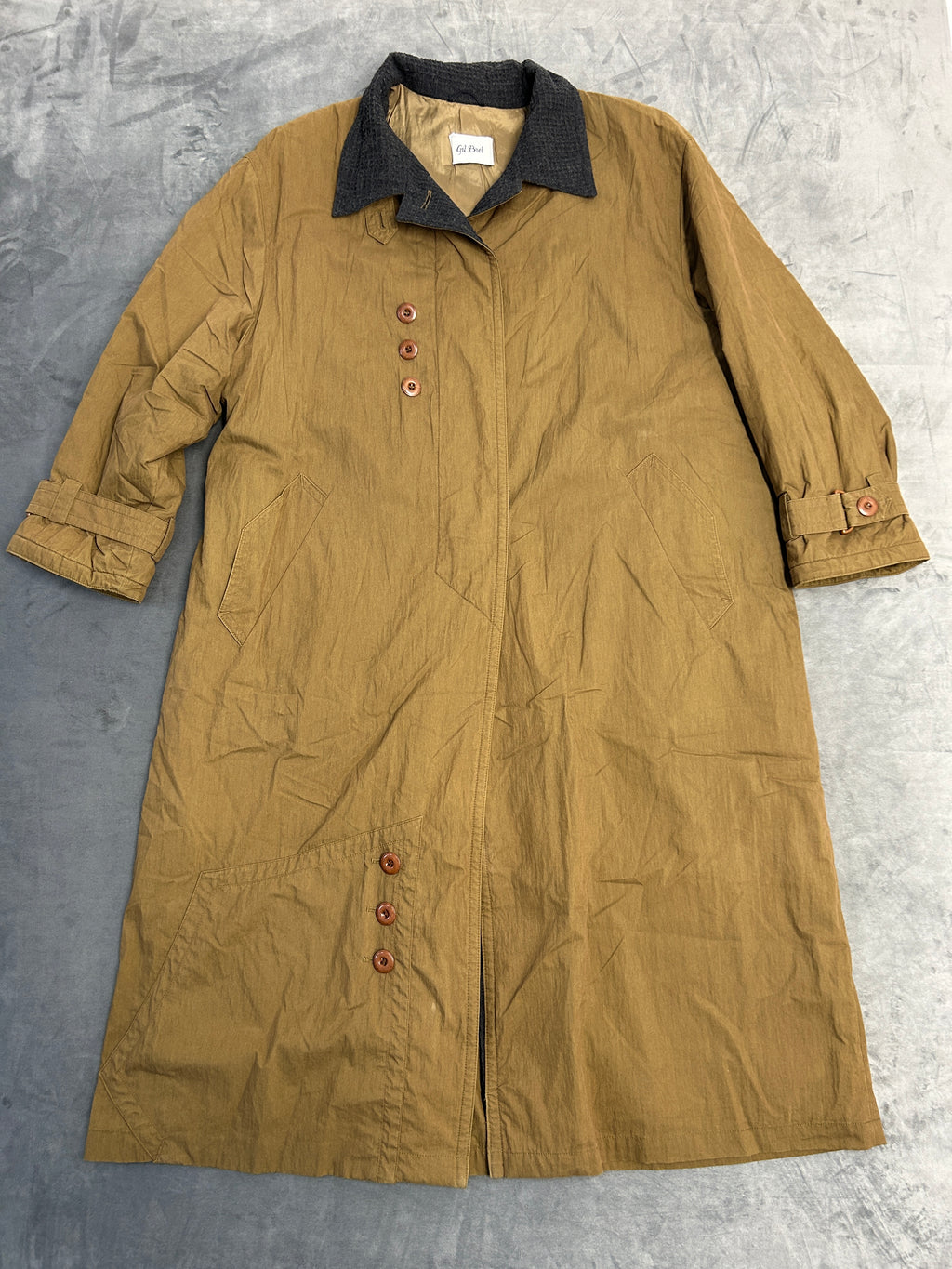 Soprabito lungo cammello Gil Bret vintage – Donna Taglia XL (IT 50)