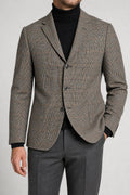 Blazer principe di Galles Barashon marrone in lana vintage – Uomo Taglia M (IT 48)