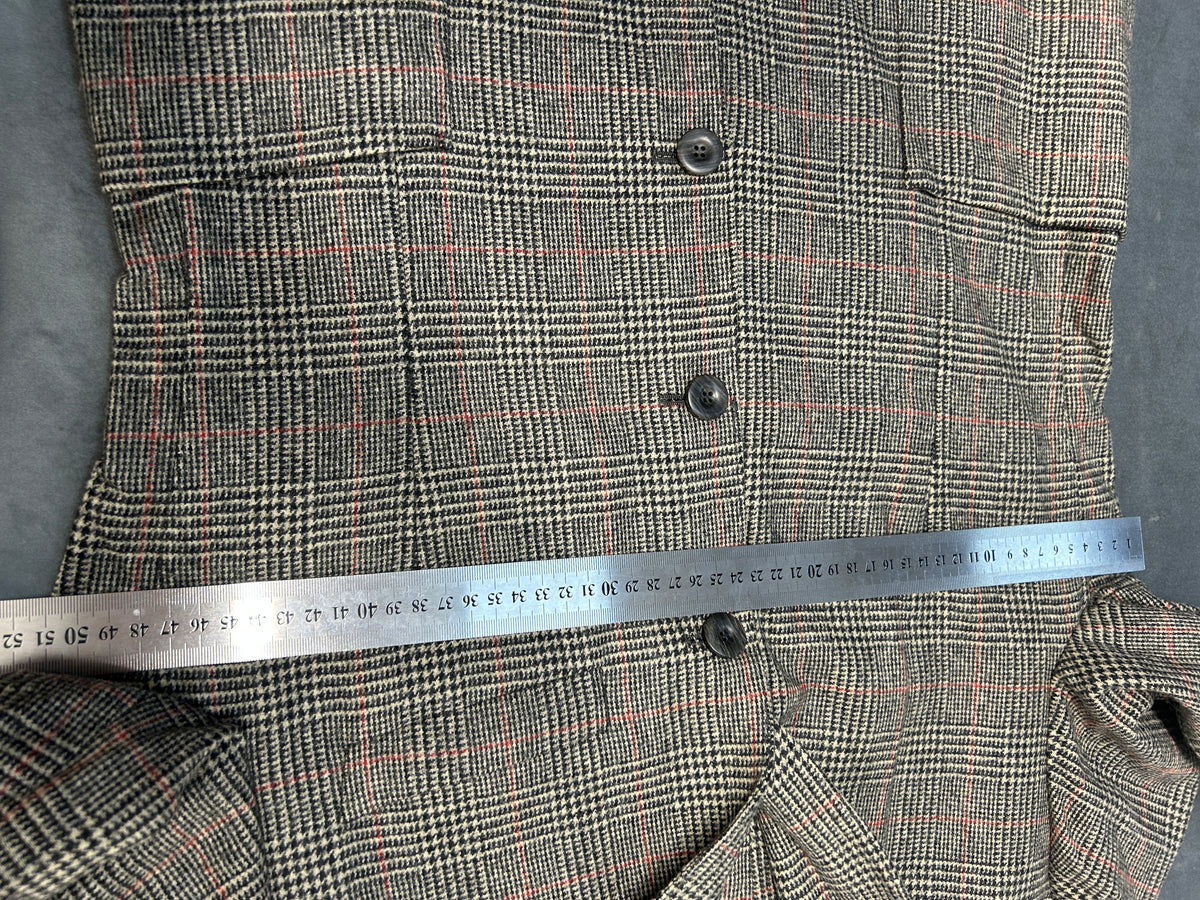 Blazer principe di Galles Barashon marrone in lana vintage – Uomo Taglia M (IT 48)
