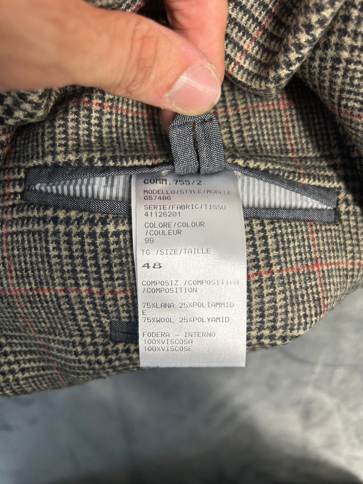 Blazer principe di Galles Barashon marrone in lana vintage – Uomo Taglia M (IT 48)